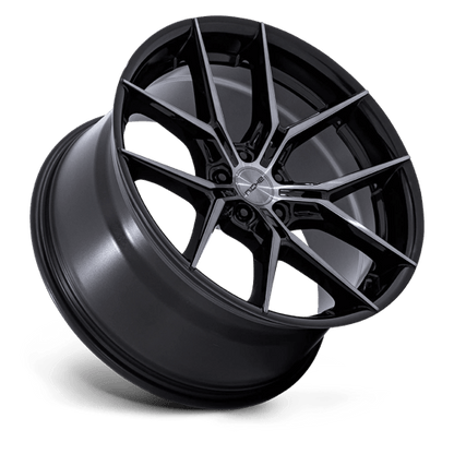 Niche 1PC | NC279 PRODIGY 5 | 19.0x9.50 | 5X112 | 40 | GLOSS BLACK DARK TINTED CLEAR