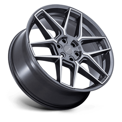 Niche 1PC | NC281 RISE | 20.0x9.00 | 5X112 | 15 | ANTHRACITE W/ MACHINED FACE