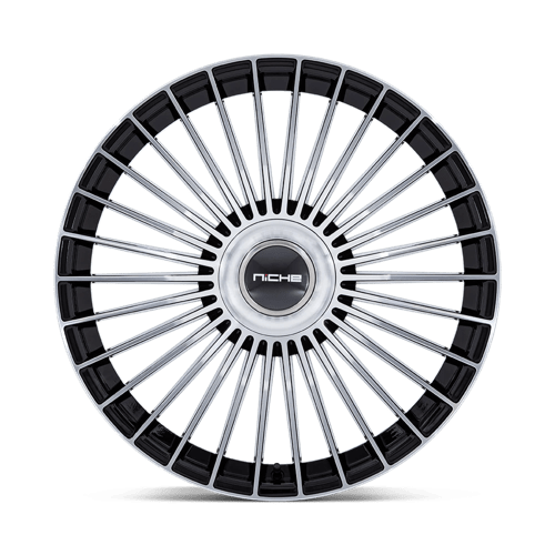 Niche 1PC | NC282 SERENE | 20.0x9.00 | 5X112/5X120 | 20 | GLOSS BLACK W/ MACHINED FACE