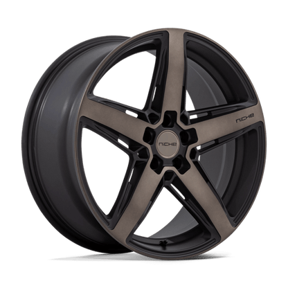 Niche 1PC | M271 TERAMO | 20.0x9.00 | 5X112 | 25 | MATTE BLACK W DOUBLE DARK TINT