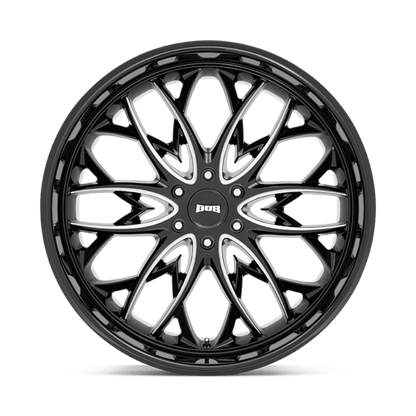 DUB 1PC | S263 OG | 22.0x9.50 | 6X135 | 30 | GLOSS BLACK MILLED
