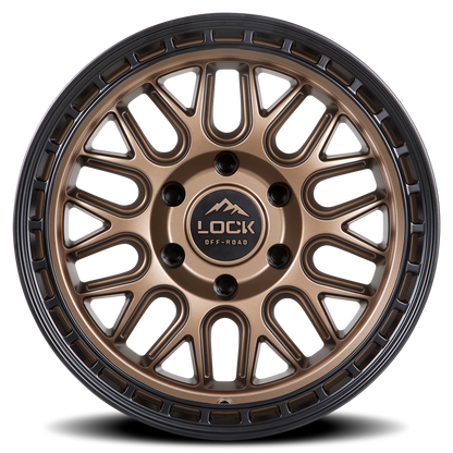 ONYX | 17X9 | 5X127 | -12 | MATTE BRONZE W MATTE BLACK RING | ONYX-7957MRMBR12N - Image 3