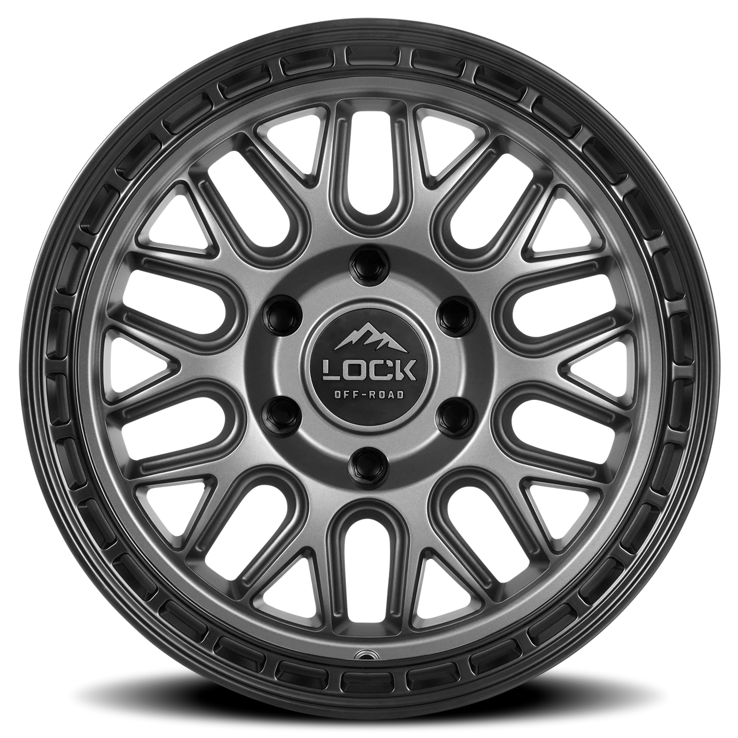ONYX | 17X9 | 5X127 | +1 | MATTE GREY W MATTE BLACK RING | ONYX-7957MGMBR - Image 3