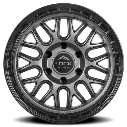 ONYX | 17X9 | 5X127 | +1 | MATTE GREY W MATTE BLACK RING | ONYX-7957MGMBR - Image 3