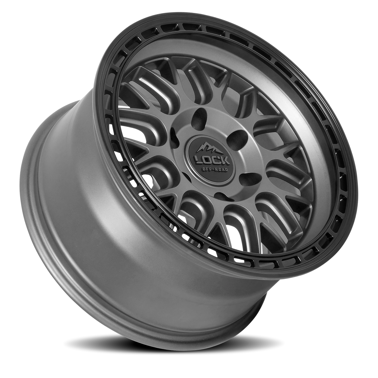 ONYX | 17X9 | 6X139.7 | +1 | MATTE GREY W MATTE BLACK RING | ONYX-7969MGMBR - Image 2
