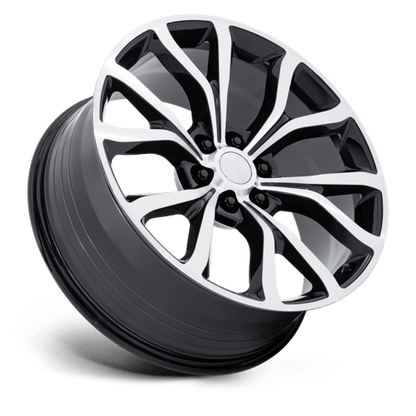 Performance Replicas | PR230 | 22.0x9.50 | 6X135 | 44 | GLOSS BLACK W/ MACHINED FACE