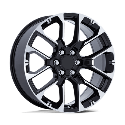 Performance Replicas | PR224 | 22.0x9.00 | 6X139.7 | 28 | GLOSS BLACK W/ MACHINED FACE