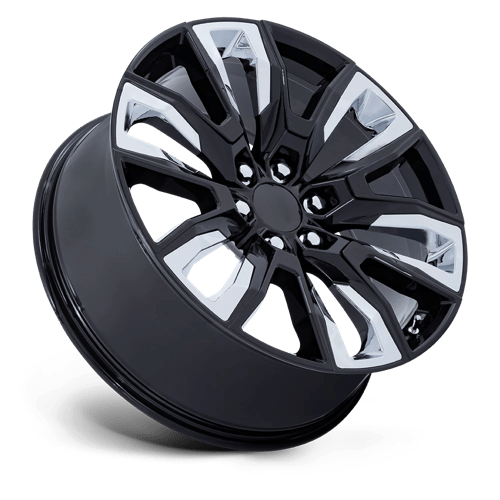 Performance Replicas | PR225 | 22.0x9.00 | 6X139.7 | 28 | GLOSS BLACK W/ CHROME ACCENTS