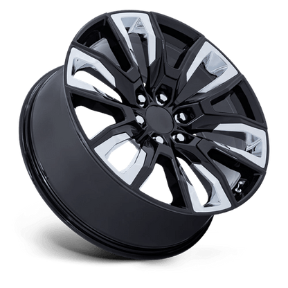 Performance Replicas | PR225 | 22.0x9.00 | 6X139.7 | 28 | GLOSS BLACK W/ CHROME ACCENTS
