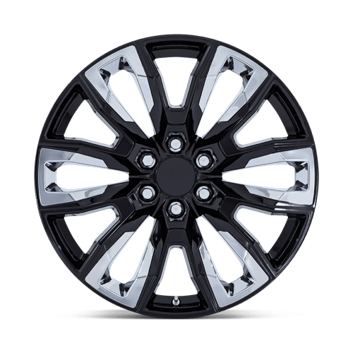 Performance Replicas | PR225 | 22.0x9.00 | 6X139.7 | 28 | GLOSS BLACK W/ CHROME ACCENTS