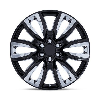 Performance Replicas | PR225 | 22.0x9.00 | 6X139.7 | 28 | GLOSS BLACK W/ CHROME ACCENTS