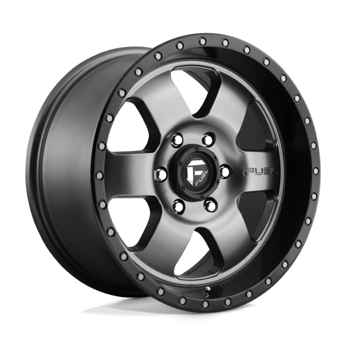 Fuel 1PC | D619 PODIUM | 18.0x9.00 | 6X135 | 20 | MATTE GUNMETAL BLACK BEAD RING