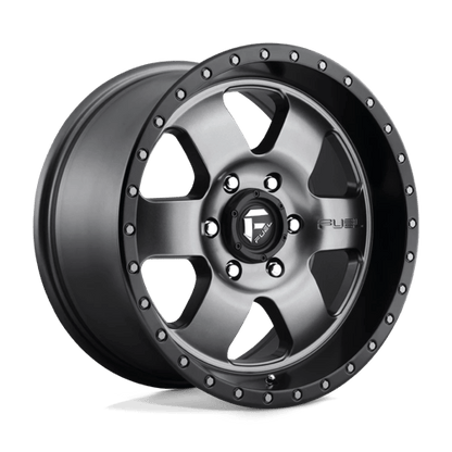 Fuel 1PC | D619 PODIUM | 18.0x9.00 | 6X135 | 20 | MATTE GUNMETAL BLACK BEAD RING
