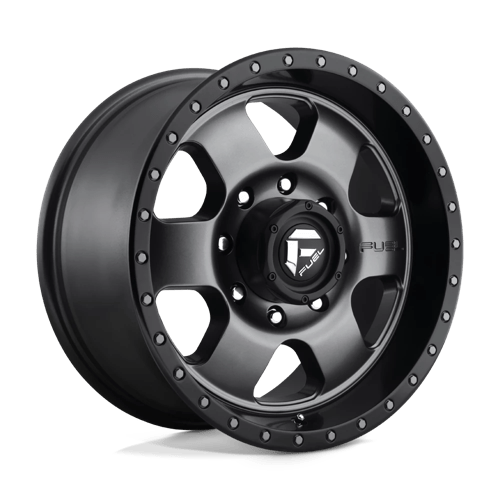 Fuel 1PC | D619 PODIUM | 18.0x9.00 | 8X180 | 20 | MATTE GUNMETAL BLACK BEAD RING