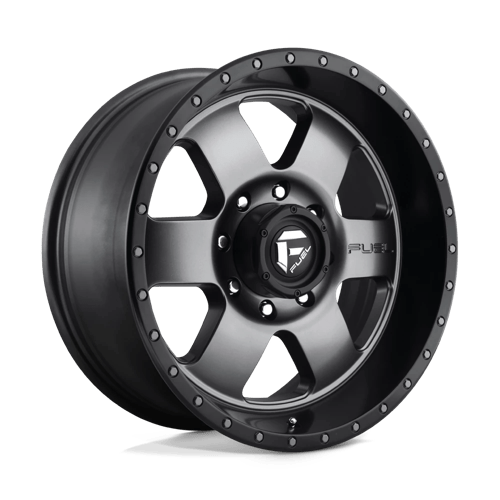 Fuel 1PC | D619 PODIUM | 20.0x9.00 | 8X165.1 | 1 | MATTE GUNMETAL BLACK BEAD RING