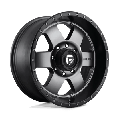 Fuel 1PC | D619 PODIUM | 20.0x9.00 | 8X165.1 | 1 | MATTE GUNMETAL BLACK BEAD RING