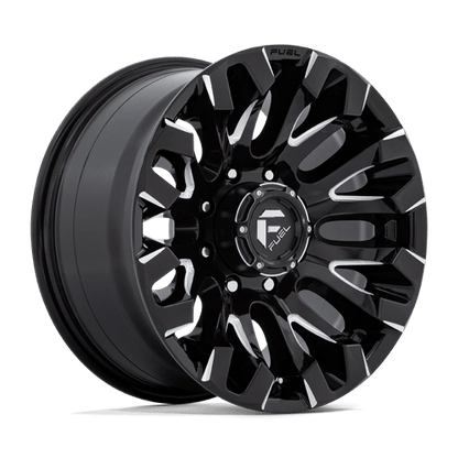 Fuel 1PC | D828 QUAKE | 18.0x9.00 | 8X180 | 1 | GLOSS BLACK MILLED