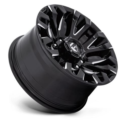 Fuel 1PC | D828 QUAKE | 18.0x9.00 | 8X180 | 1 | GLOSS BLACK MILLED
