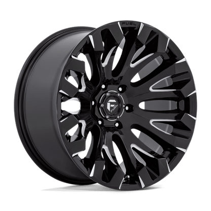 Fuel 1PC | D828 QUAKE | 20.0x9.00 | 5X127 | 1 | GLOSS BLACK MILLED