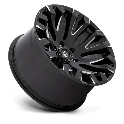 Fuel 1PC | D828 QUAKE | 20.0x9.00 | 5X127 | 1 | GLOSS BLACK MILLED