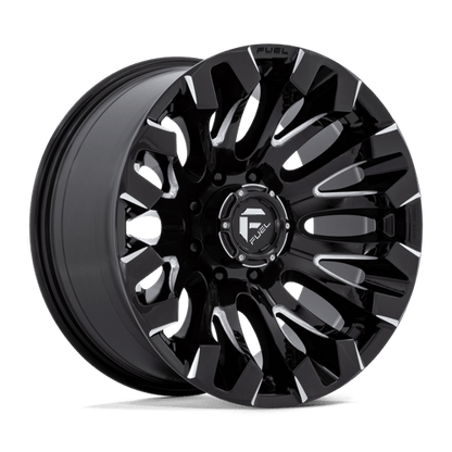 Fuel 1PC | D828 QUAKE | 20.0x10.00 | 8X170 | -18 | GLOSS BLACK MILLED