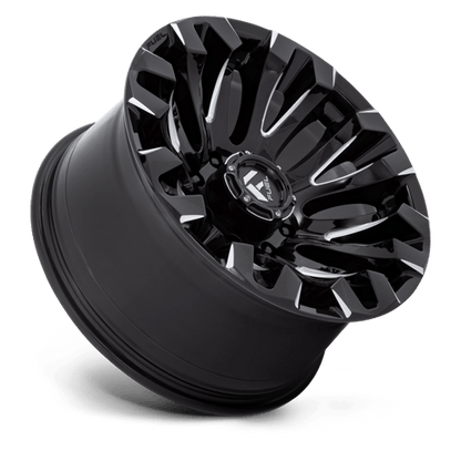 Fuel 1PC | D828 QUAKE | 20.0x10.00 | 8X180 | -18 | GLOSS BLACK MILLED