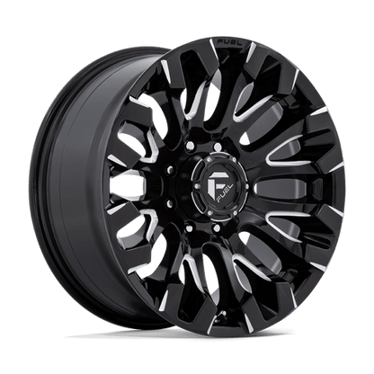 Fuel 1PC | D828 QUAKE | 20.0x9.00 | 8X180 | 1 | GLOSS BLACK MILLED