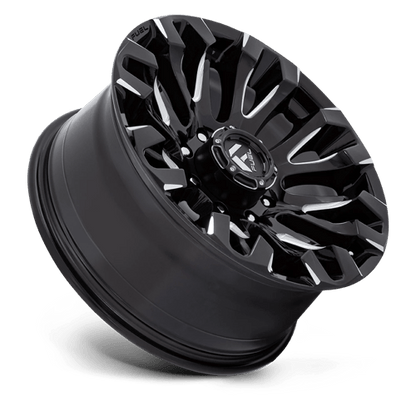 Fuel 1PC | D828 QUAKE | 20.0x9.00 | 8X180 | 1 | GLOSS BLACK MILLED