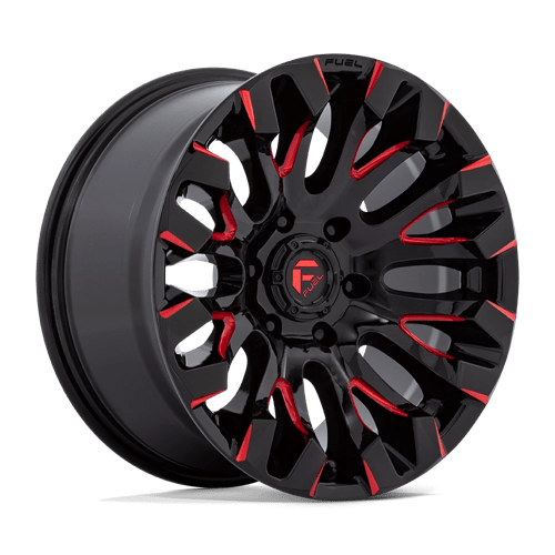Fuel 1PC | D829 QUAKE | 18.0x9.00 | 6X139.7 | 1 | GLOSS BLACK MILLED RED TINT