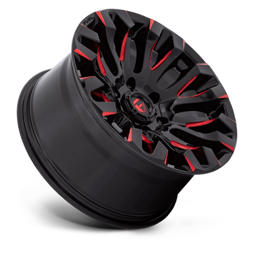 Fuel 1PC | D829 QUAKE | 18.0x9.00 | 6X139.7 | 1 | GLOSS BLACK MILLED RED TINT