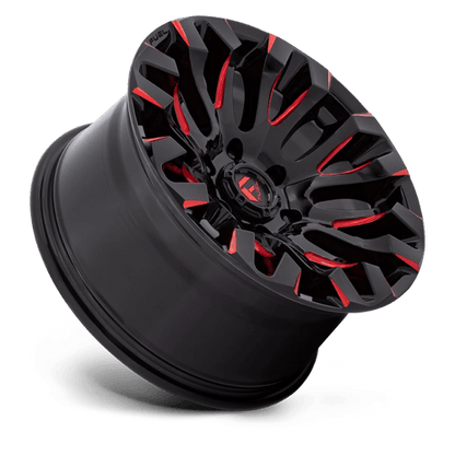 Fuel 1PC | D829 QUAKE | 18.0x9.00 | 6X139.7 | 1 | GLOSS BLACK MILLED RED TINT