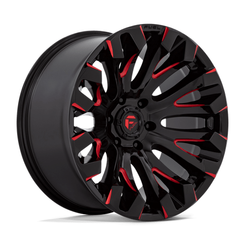 Fuel 1PC | D829 QUAKE | 20.0x10.00 | 5X139.7 | -18 | GLOSS BLACK MILLED RED TINT