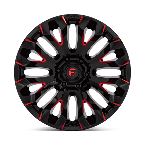 Fuel 1PC | D829 QUAKE | 18.0x9.00 | 5X114.3 | 1 | GLOSS BLACK MILLED RED TINT