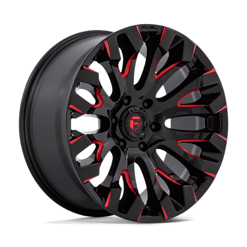 Fuel 1PC | D829 QUAKE | 20.0x9.00 | 6X139.7 | 1 | GLOSS BLACK MILLED RED TINT