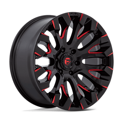 Fuel 1PC | D829 QUAKE | 20.0x9.00 | 6X139.7 | 1 | GLOSS BLACK MILLED RED TINT