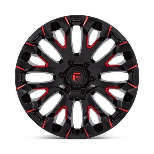 Fuel 1PC | D829 QUAKE | 20.0x9.00 | 6X135 | 1 | GLOSS BLACK MILLED RED TINT