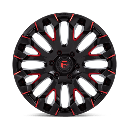 Fuel 1PC | D829 QUAKE | 20.0x9.00 | 6X135 | 1 | GLOSS BLACK MILLED RED TINT