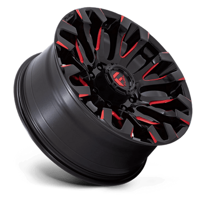 Fuel 1PC | D829 QUAKE | 20.0x9.00 | 8X170 | 1 | GLOSS BLACK MILLED RED TINT