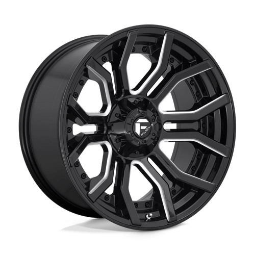 Fuel 1PC | D711 RAGE | 20.0x10.00 | 6X135/6X139.7 | -18 | GLOSS BLACK MILLED