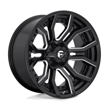 Fuel 1PC | D711 RAGE | 20.0x10.00 | 6X135/6X139.7 | -18 | GLOSS BLACK MILLED