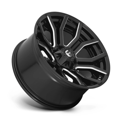 Fuel 1PC | D711 RAGE | 20.0x10.00 | 6X135/6X139.7 | -18 | GLOSS BLACK MILLED