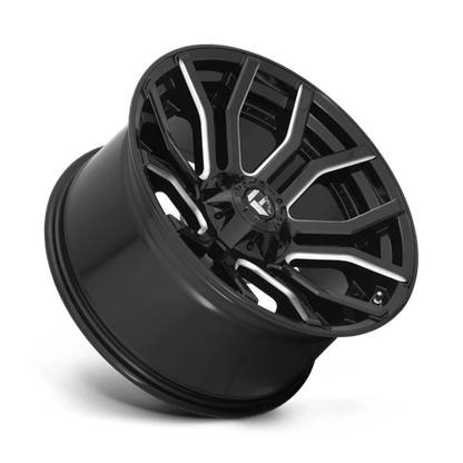 Fuel 1PC | D711 RAGE | 20.0x10.00 | 6X135/6X139.7 | -18 | GLOSS BLACK MILLED