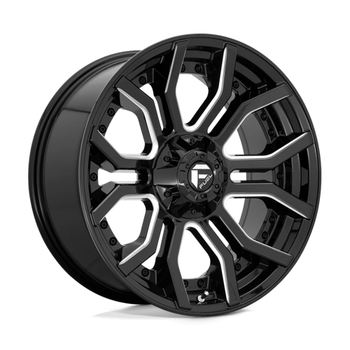 Fuel 1PC | D711 RAGE | 20.0x9.00 | 5X127/5X139.7 | 1 | GLOSS BLACK MILLED