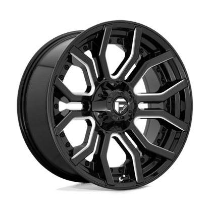 Fuel 1PC | D711 RAGE | 20.0x9.00 | 5X127/5X139.7 | 1 | GLOSS BLACK MILLED