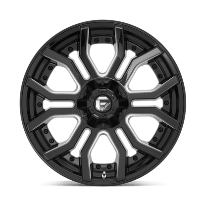 Fuel 1PC | D711 RAGE | 20.0x9.00 | 5X127/5X139.7 | 1 | GLOSS BLACK MILLED