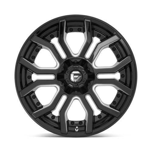 Fuel 1PC | D711 RAGE | 20.0x9.00 | 6X135/6X139.7 | 1 | GLOSS BLACK MILLED
