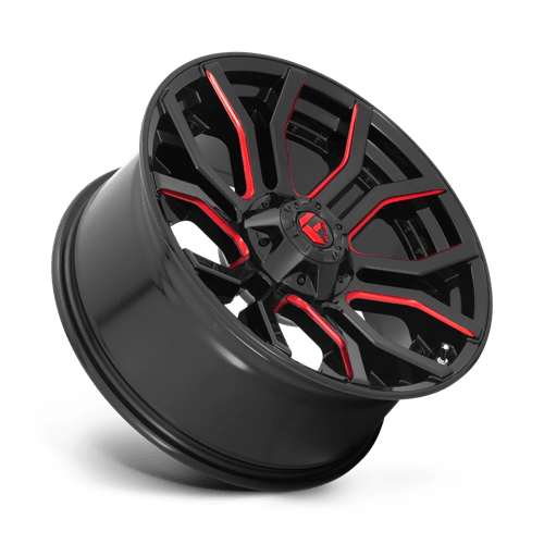 Fuel 1PC | D712 RAGE | 20.0x9.00 | 6X135/6X139.7 | 1 | GLOSS BLACK RED TINTED CLEAR