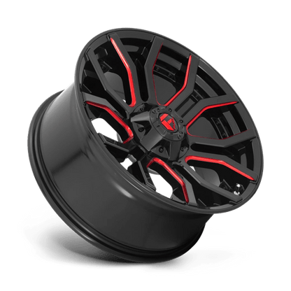 Fuel 1PC | D712 RAGE | 20.0x9.00 | 6X135/6X139.7 | 1 | GLOSS BLACK RED TINTED CLEAR