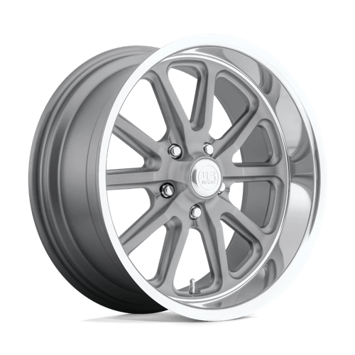 US Mag 1PC | U111 RAMBLER | 18.0x8.00 | 5X127 | 1 | TEXTURED GRAY W/ DC LIP
