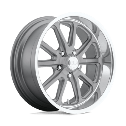 US Mag 1PC | U111 RAMBLER | 18.0x8.00 | 5X127 | 1 | TEXTURED GRAY W/ DC LIP